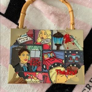 Cigar box purse leopard comic book strip bamboo